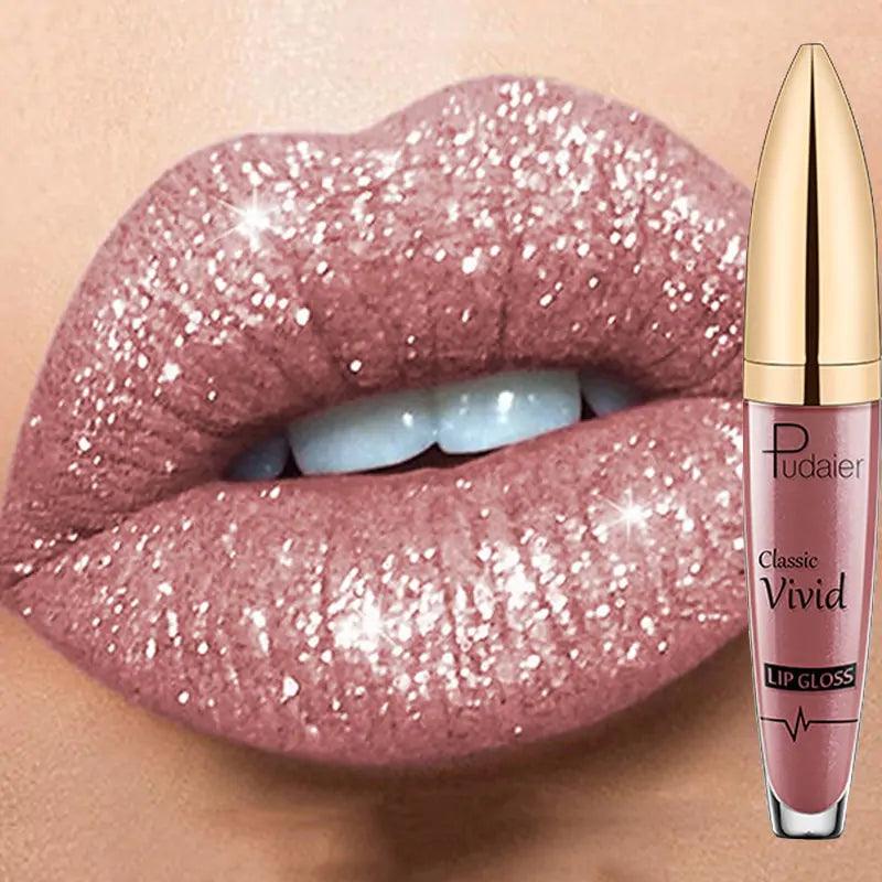 18 Colors Long Lasting Matte Glitter Liquid Shiny Lip Gloss - WIQ