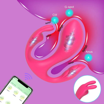 3-i-1 Trådlös Trippelstimulansvibrator - WIQ