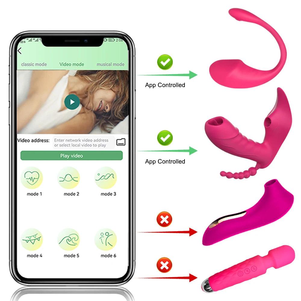 3-i-1 Vibrator med Bluetooth-anslutning och Bärbar Design - WIQ