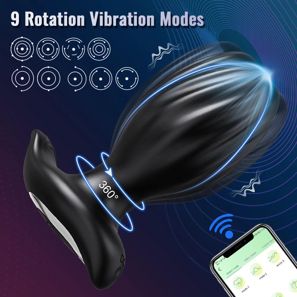 360° Rotationsvibrator med Bluetooth och appstyrd kontroll - WIQ