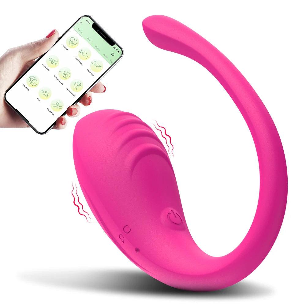 9-Hastighets Smarta Vaginala Vibratorer med APP-Kontroll - WIQ