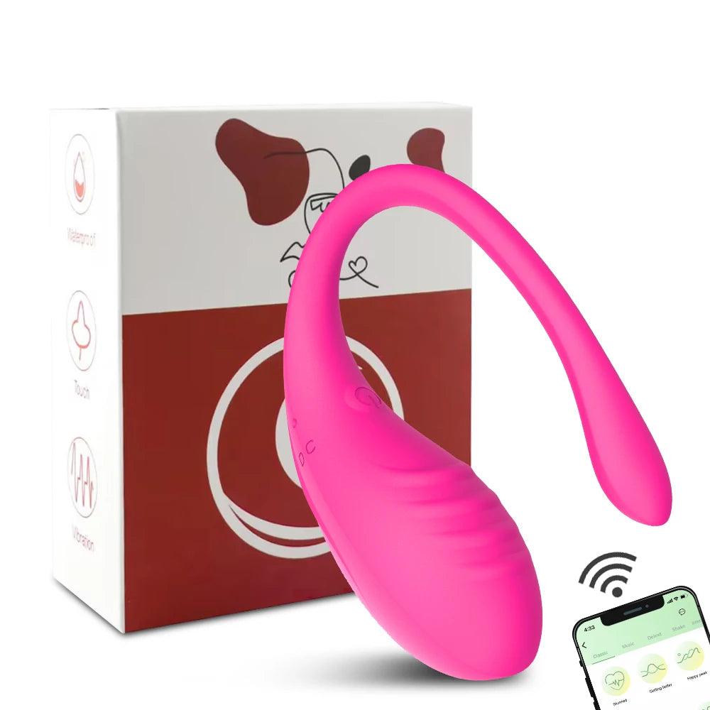 9-Hastighets Smarta Vaginala Vibratorer med APP-Kontroll - WIQ