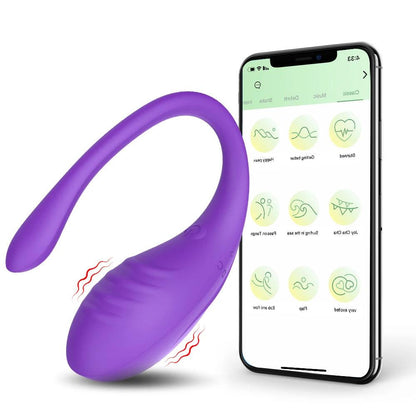 9-Hastighets Smarta Vaginala Vibratorer med APP-Kontroll - WIQ