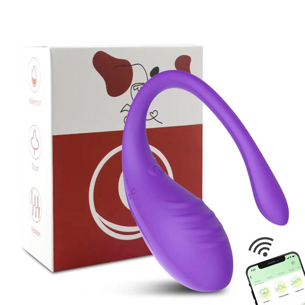9-Hastighets Smarta Vaginala Vibratorer med APP-Kontroll - WIQ