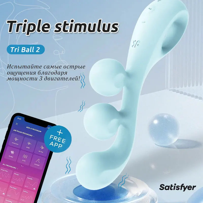 Satisfyer Tri Ball 2 Vibrator för Kvinna - 3-i-1 Sexleksak