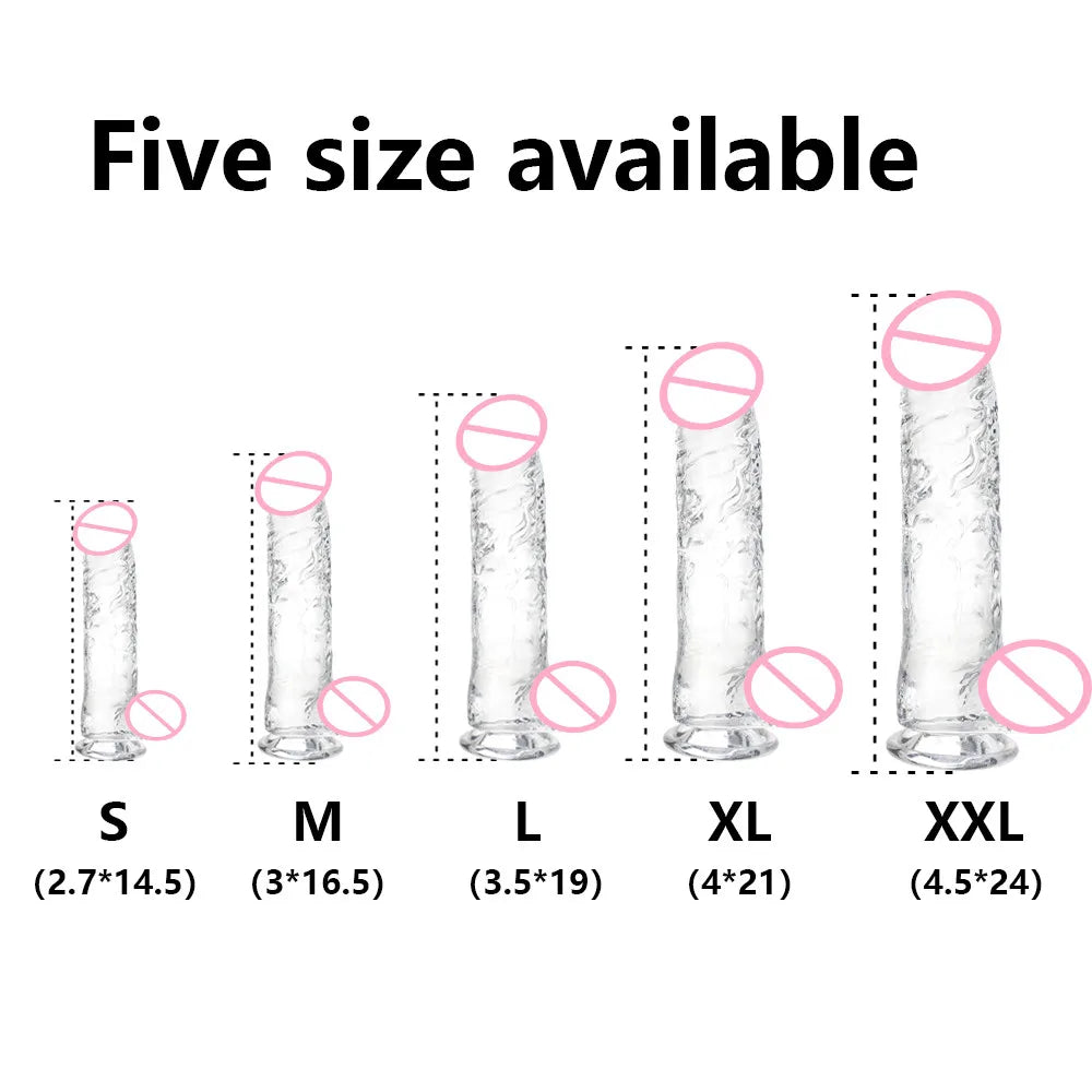 Realistic Dildo with Strong Suction Cup for G-spot Stimuli