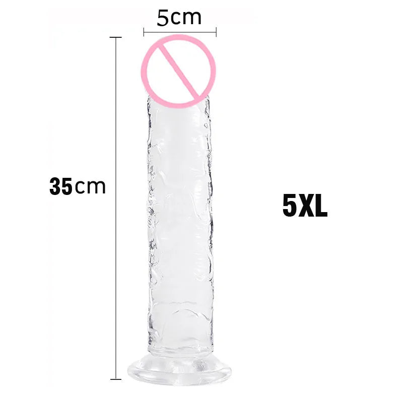 Realistic Jelly Dildo for G-Spot Stimulation