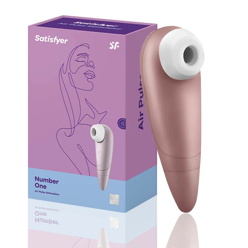 Satisfyer Clitoral Stimulator and Vibrator in Silicone with Nipple Sucker