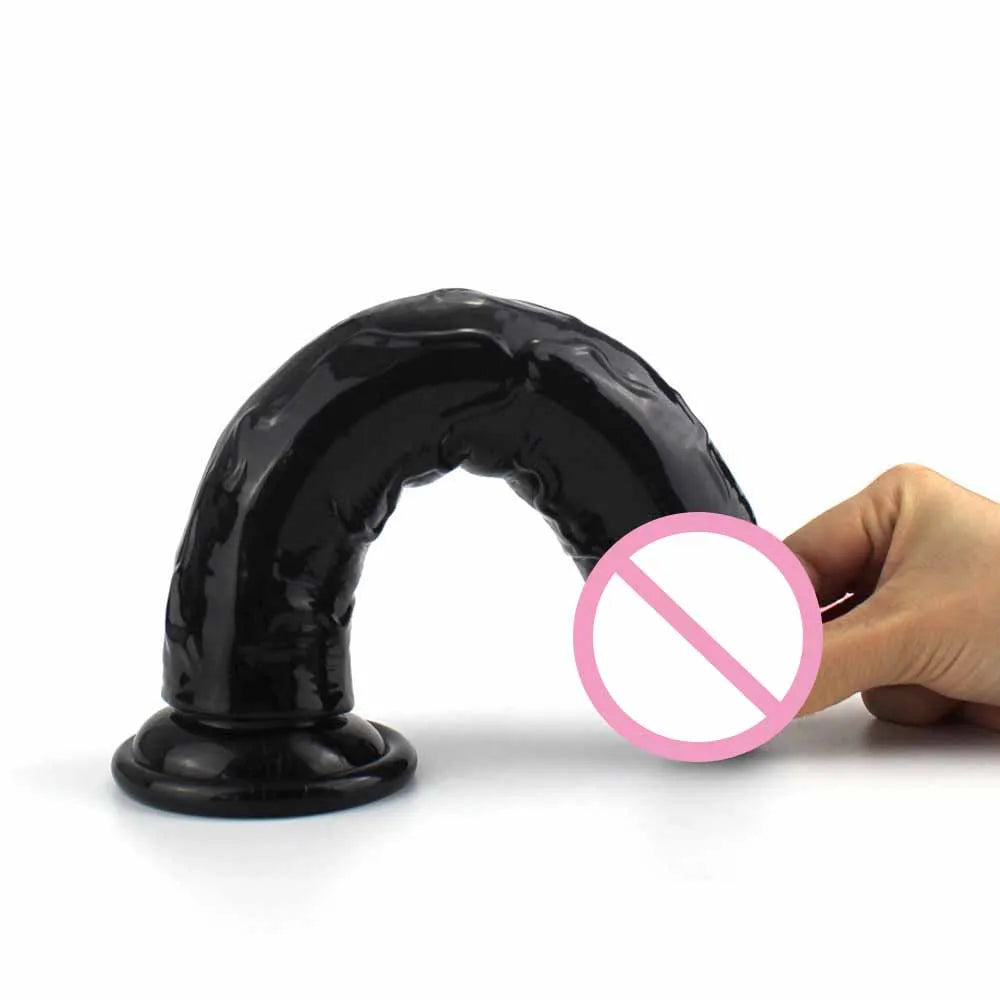 Realistic Dildo with Strong Suction Cup for Hands-Free Use