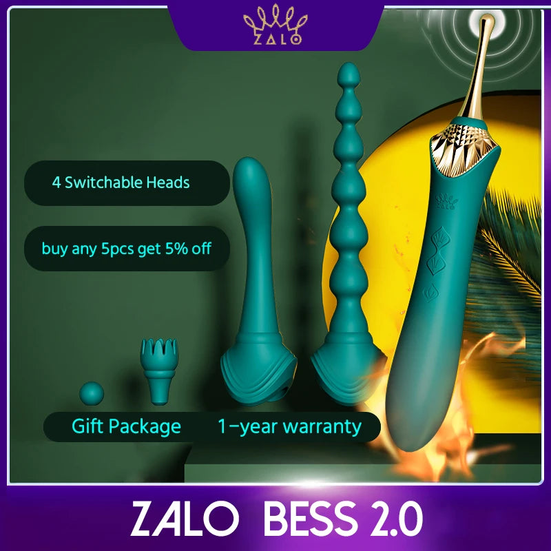 ZALO BESS 2.0 G-punkt vibrator med dubbla motorer och mjukt silikon