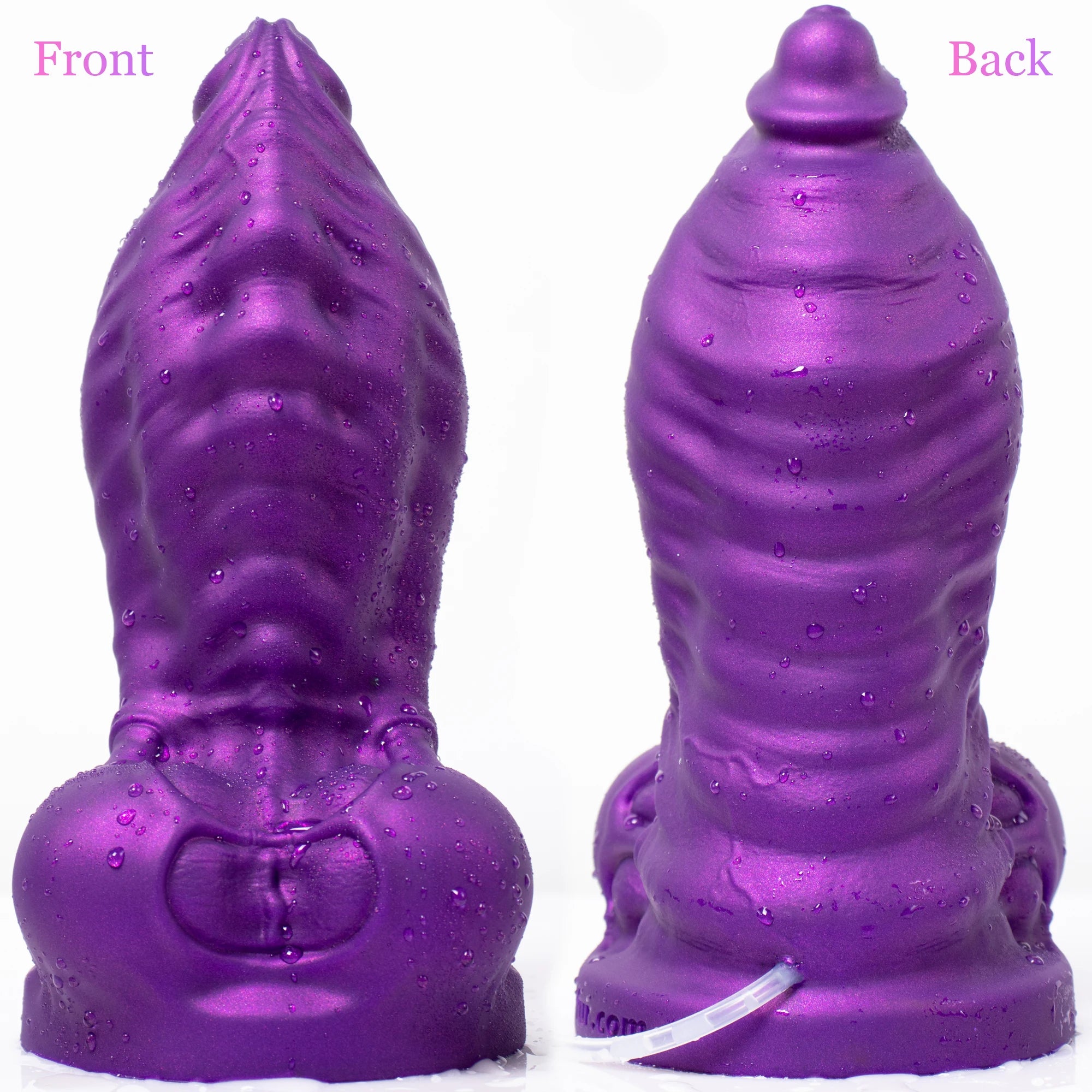 Oieffur Large Squirting Dildo with Suction Cup and Enema Ball