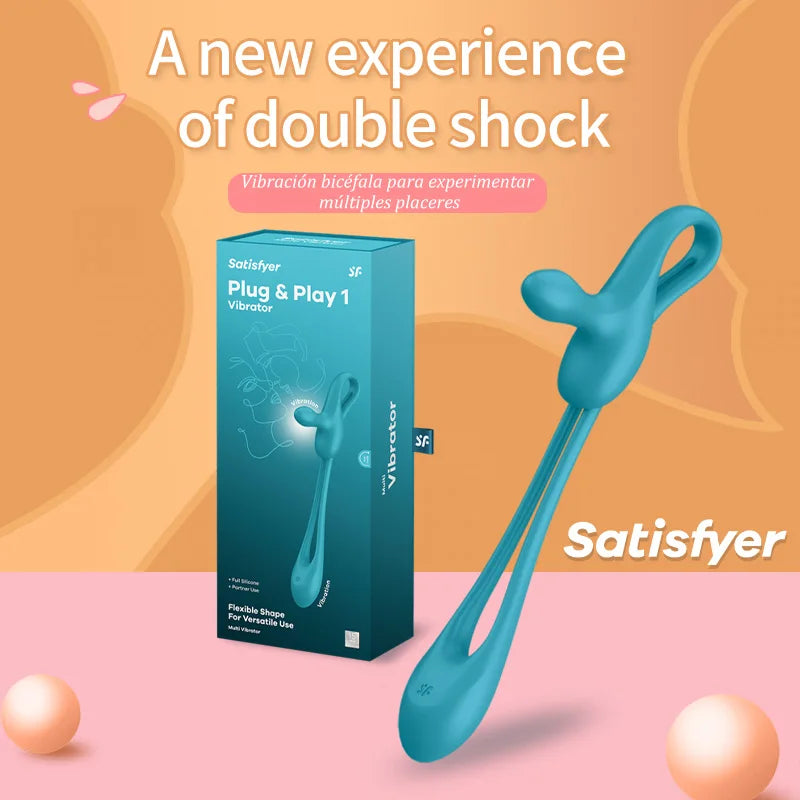 Satisfyer 2 i 1 Multifunktionell Parleksak med Vibrator och Analt Plugg