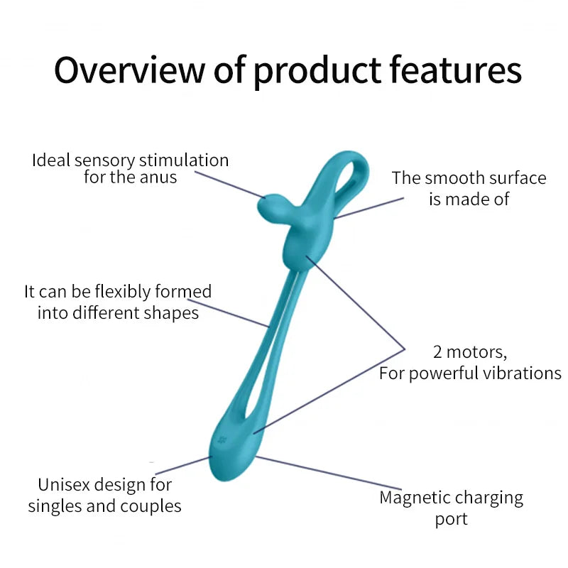 Satisfyer 2 in 1 Multifunctional Couple Toy with Vibrator and Anal Plug