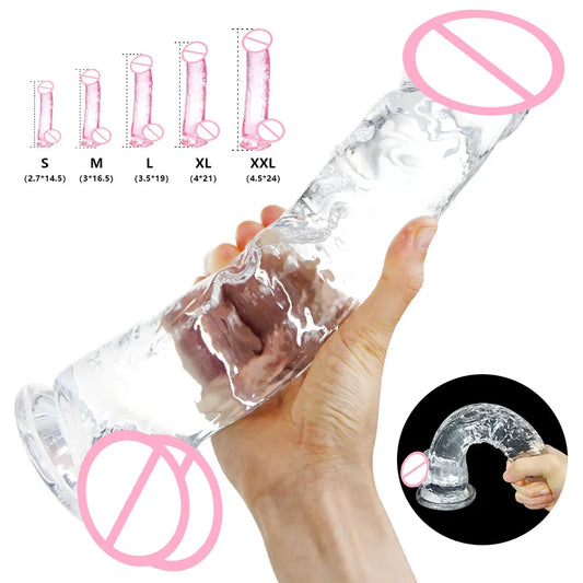 Realistic Dildo with Strong Suction Cup for G-spot Stimuli