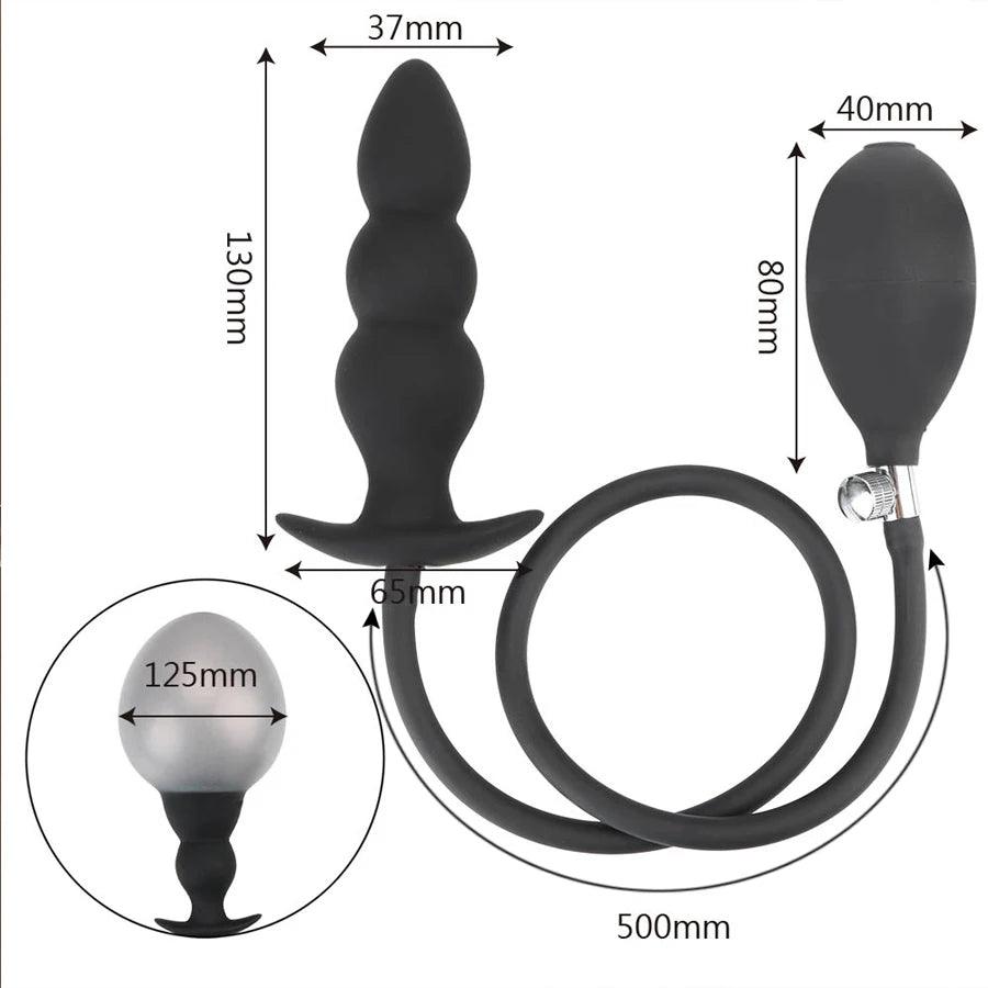 Analplugg med Silikonfyllning 13CM för Prostata och G-punkt - WIQ