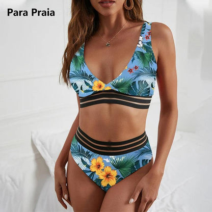 Blomsterparadis Halterneck Bikini Set - 2024 Kollektionen - WIQ