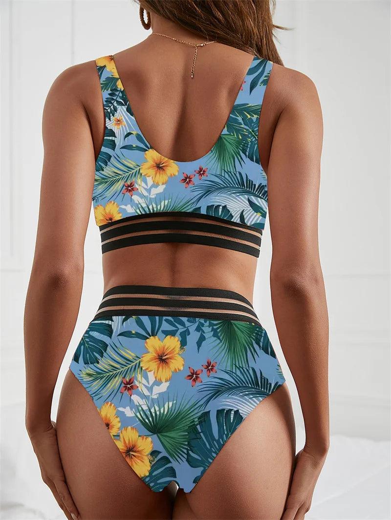 Blomsterparadis Halterneck Bikini Set - 2024 Kollektionen - WIQ