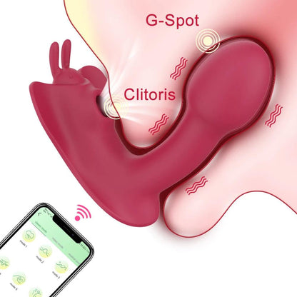 Bluetooth Fjärilsvibrator med App - G-punkt och Klitoris stimulering - WIQ