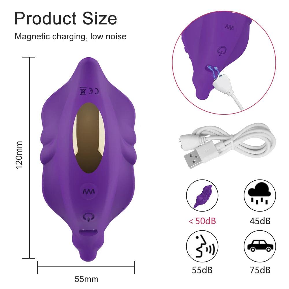 Bluetooth Klitorisstimulator med Fjärrkontroll - Premiumsilikon - WIQ