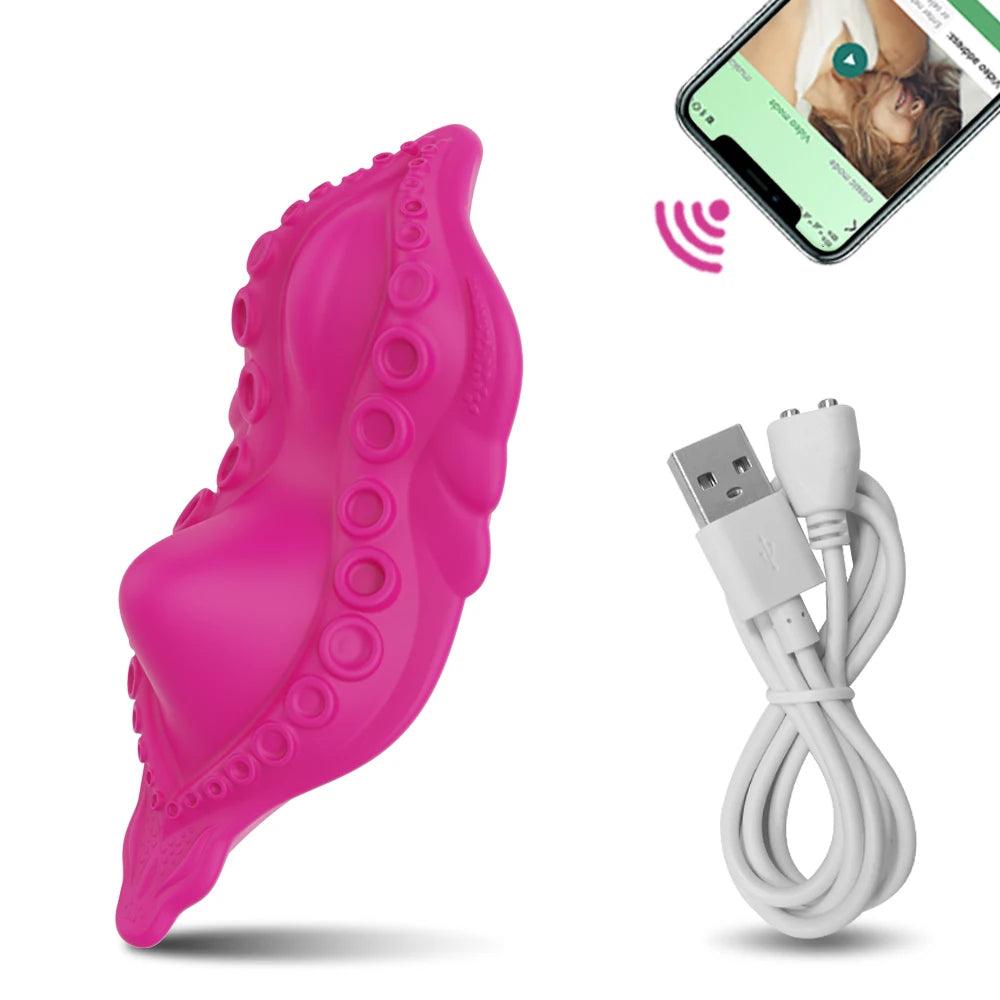 Bluetooth Klitorisstimulator med Fjärrkontroll - Premiumsilikon - WIQ