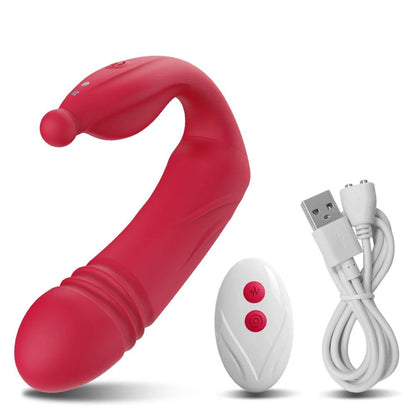 Bluetooth-styrd dubbelstimulerande vibrator - dual G-punkts- & klitorisstimulator - WIQ