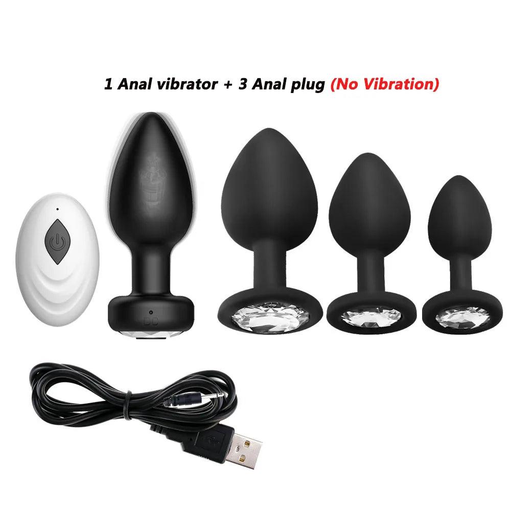 Buttplug Set - 3 Storlekar för Ökad Njutning - WIQ