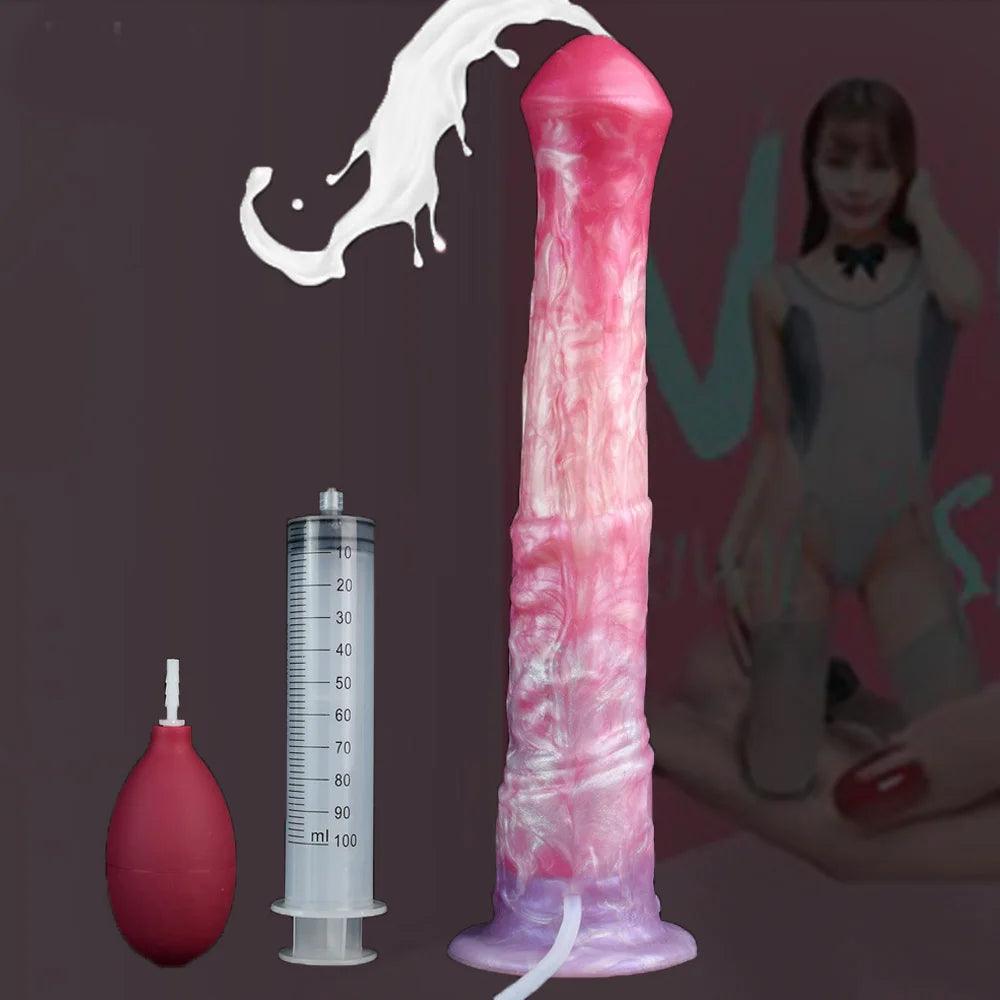 Buttplugg med Ejakulerande Dildo för G-Punktsstimulans - WIQ