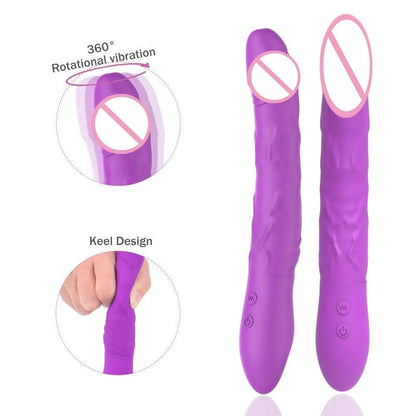 Dildo med 9 Vibrationslägen och Magisk Stav - Realistisk Njutning - WIQ