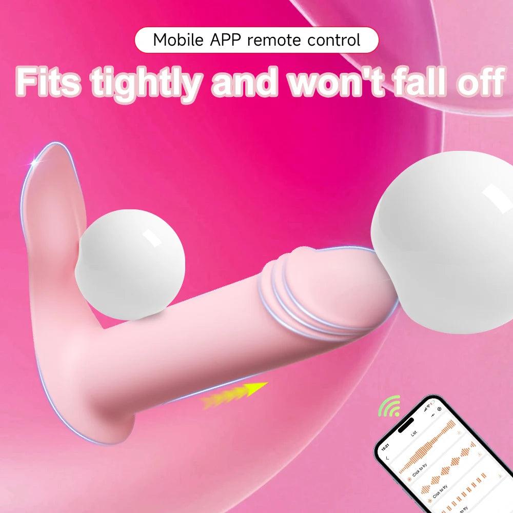 Dildo med App-styrd G-Punktsmassage och Vibrerande Funktioner - WIQ