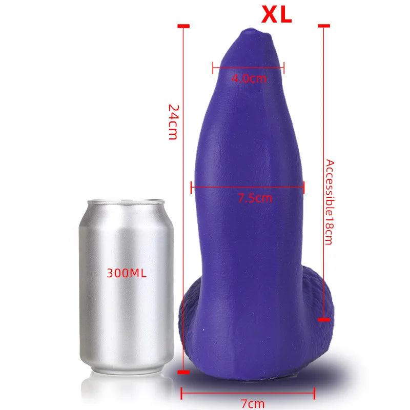 Dildo med Flexibel Design och Sugkopp - Sensuell Njutning - WIQ