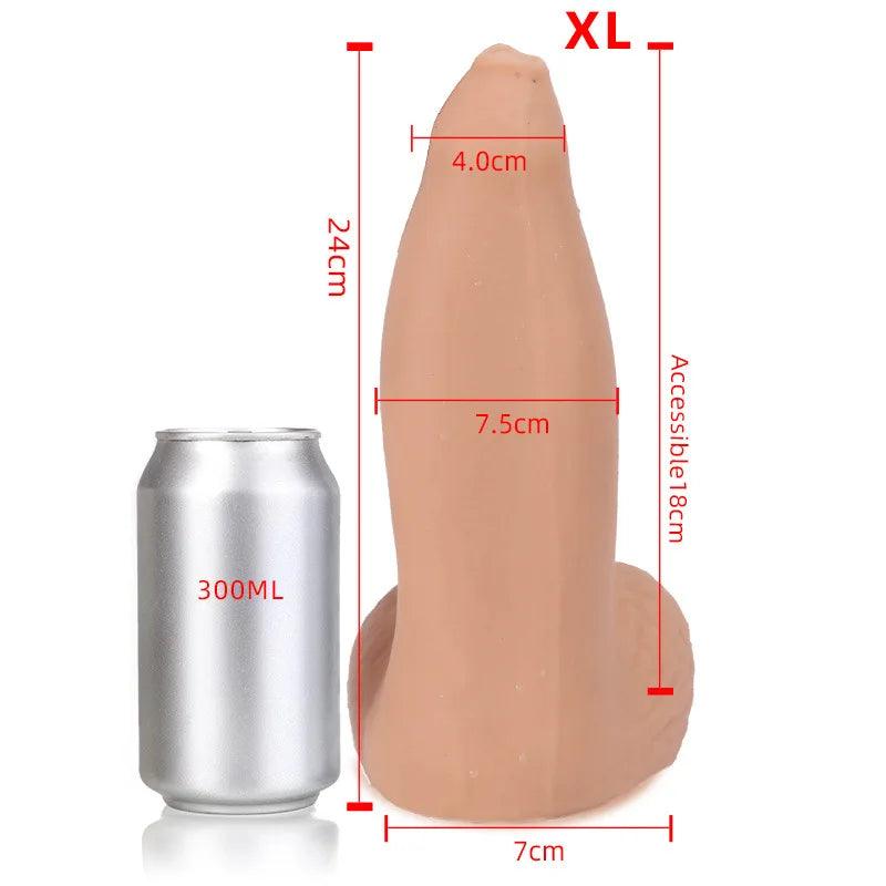 Dildo med Flexibel Design och Sugkopp - Sensuell Njutning - WIQ