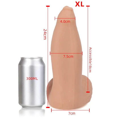 Dildo med Flexibel Design och Sugkopp - Sensuell Njutning - WIQ