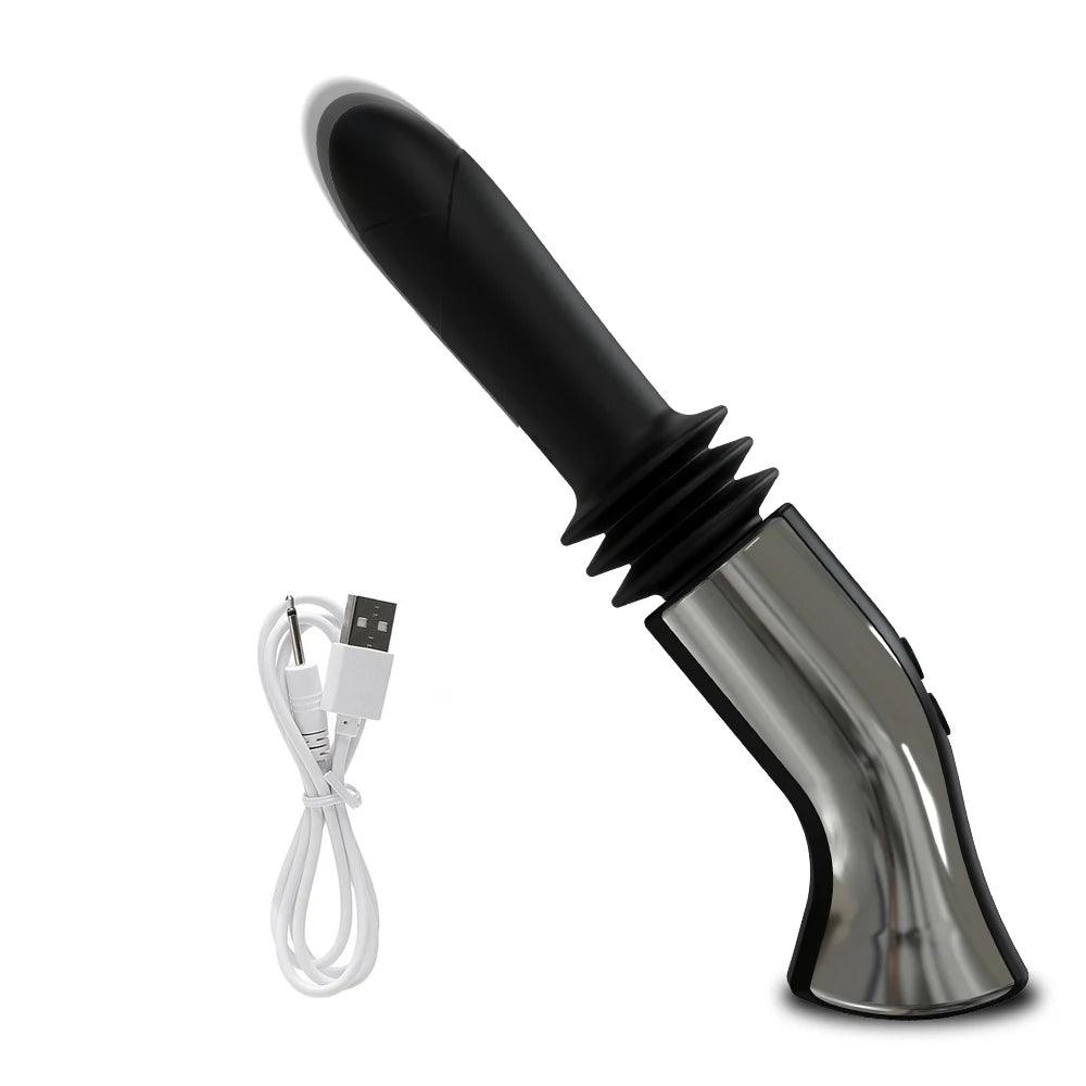 Dildo med Teleskopisk Upp Ned Massager för Hög Njutning - WIQ