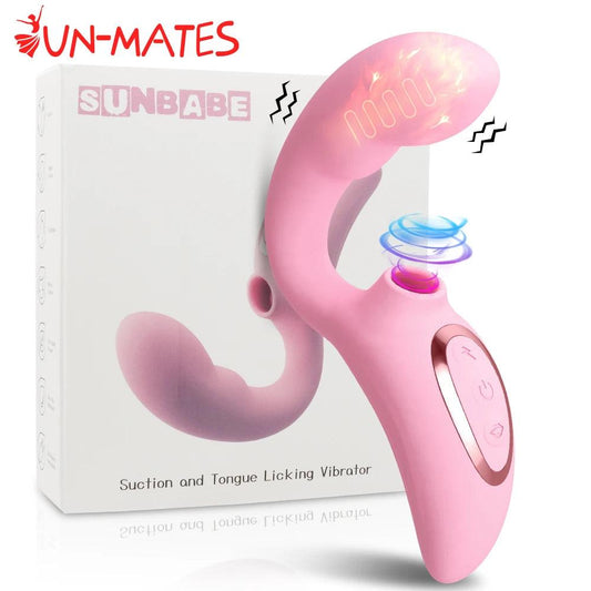 Dildovibrator med Klitoris Sug och Realistisk Design - WIQ