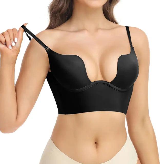 Djup V-ringad formande bodysuit för damer - WIQ