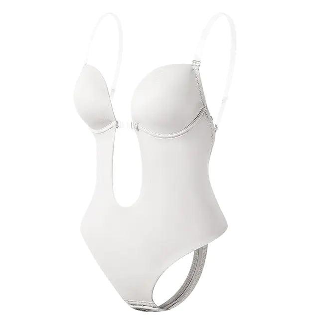 Djup V-ringad formande bodysuit för damer - WIQ