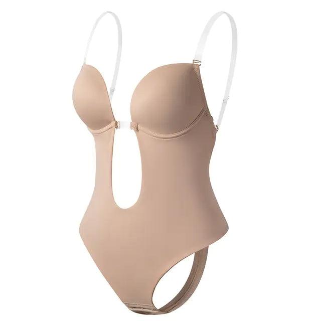 Djup V-ringad formande bodysuit för damer - WIQ