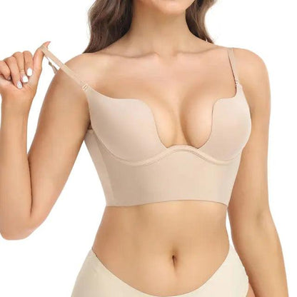 Djup V-ringad formande bodysuit för damer - WIQ