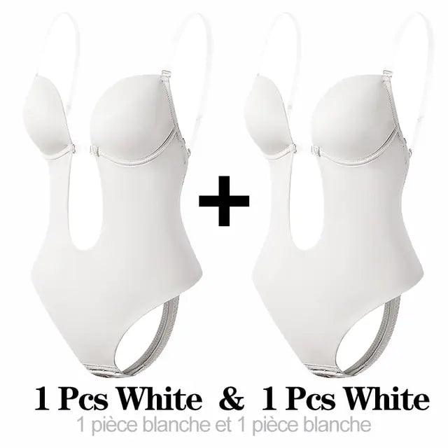 Djup V-ringad formande bodysuit för damer - WIQ