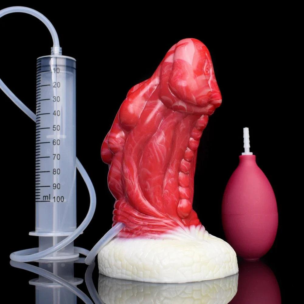 Drakdildo med Ejakulation - FAAK Fantasy Stimulerande Dildo - WIQ