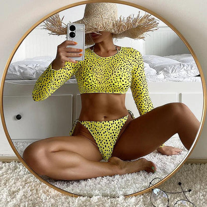 Dristig Leopard Bikini med Stilig Look - WIQ