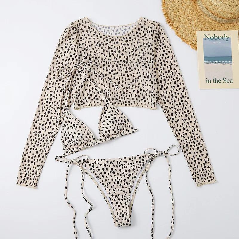 Dristig Leopard Bikini med Stilig Look - WIQ