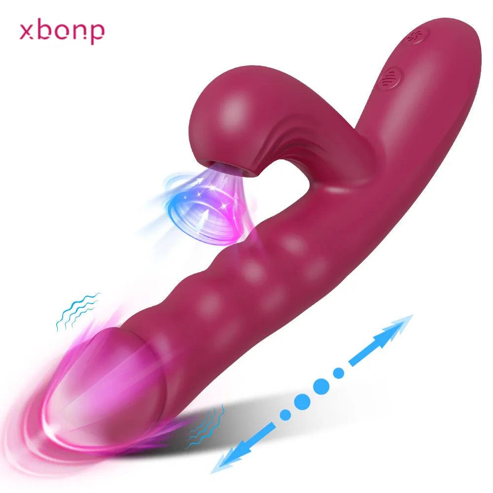 Dual Stimulerande Sugvibrator för Kvinnor - Anpassningsbar Nöje och Känsla - WIQ