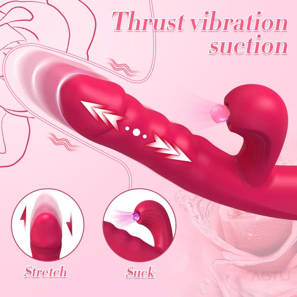 Dual Stimulerande Sugvibrator för Kvinnor - Anpassningsbar Nöje och Känsla - WIQ