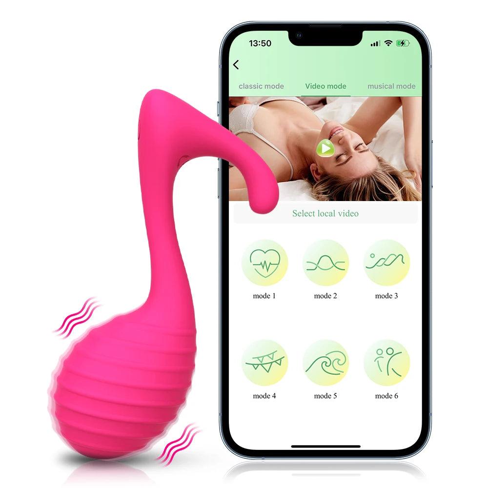 Dubbel Motor Bluetooth Vibrator för Klitoris och G-Punkt - WIQ