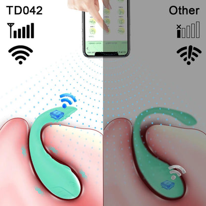 Dubbelmotor G Spot Vibrator med Appstyrning - Silikon Dildomassör för Handsfree Nöje - WIQ