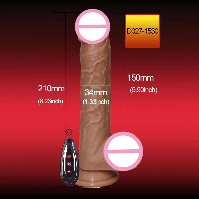 Elegant Fjärrstyrd Dildo - Silikonleksak för Premium Njutning - WIQ