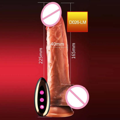 Elegant Fjärrstyrd Dildo - Silikonleksak för Premium Njutning - WIQ