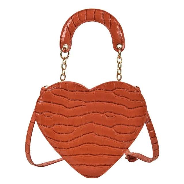 Elegant Hjärtformad Väska för Modemedveten Kvinna - WIQ