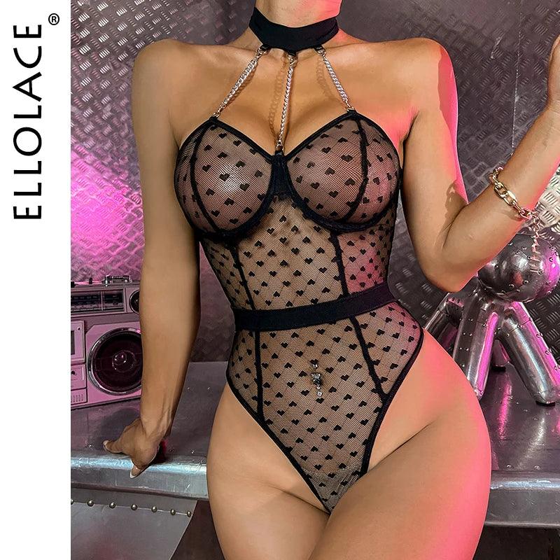 Elegant Polka Dot Body i Sensuell Design av Ellolace - WIQ